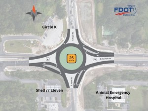 S.R. 44 and Kepler Road Single-Lane Roundabout Map