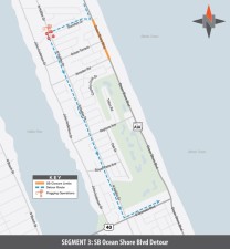 442874-1 Segment 3: SB Ocean Shore Blvd Detour to E Granada Blvd