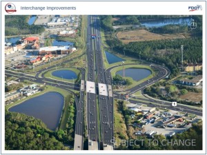 Aerial rendering of proposed concept for new I-95 at U.S. 1 interchange